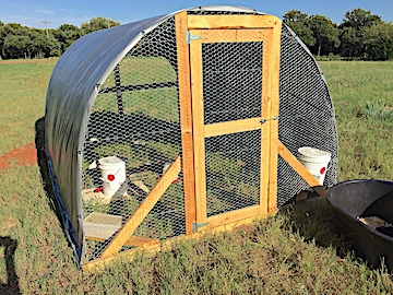 Chicken hoop house-tractor